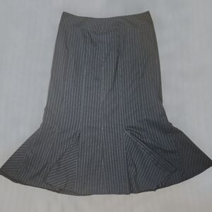 Aeropostale Black Pinstripe Skirt Size 8 – 31” Long